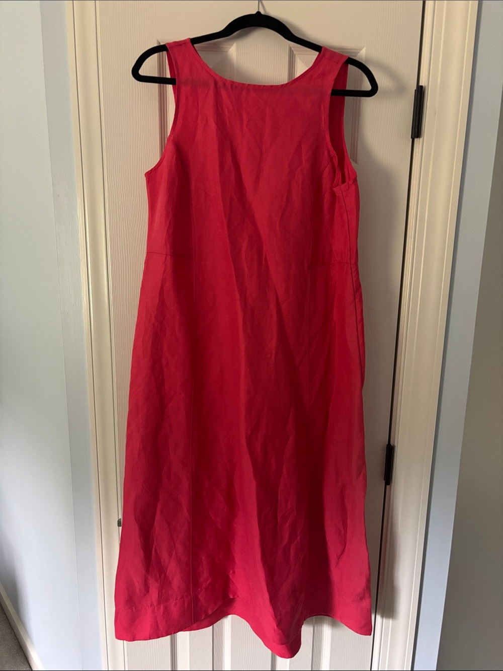 J. Jill Sleeveless Bright Red Midi Dress